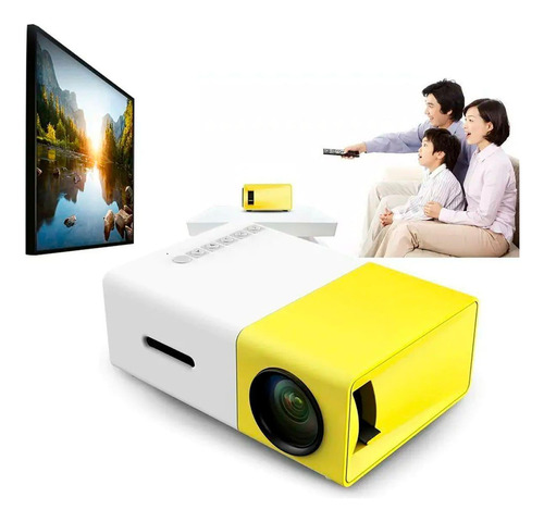 Projetor De Imagens Hd Mini Leve Compacto 600lm Portatil