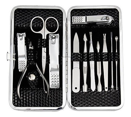 Zizzon Manicure, Pedicure Kit, Nail Clippers Juego De 12 Pie