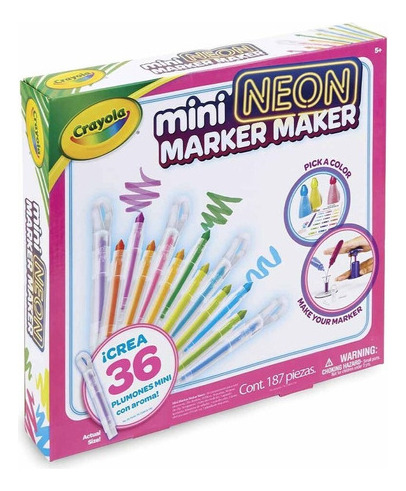 Creador De Plumones Crayola Marker Maker Mini Neon +3 Años