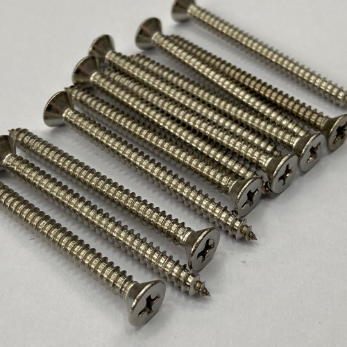 Tornillos Parker De Acero Inoxidable 8x2 (50 Mm.) - 12 Un
