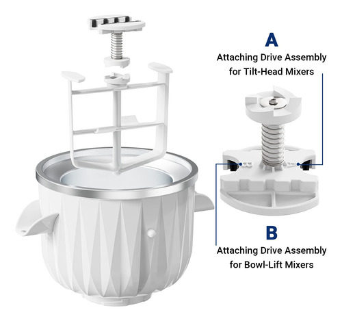 Acessório Para Máquina De Sorvete Innomoon Para Kitchenaid 4