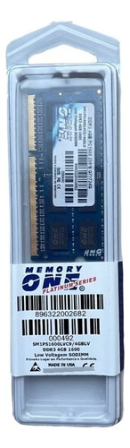 Memória Ram Ddr3 4gb 1600mhz Sodimm - Memory One Platinum