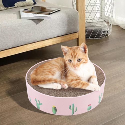 Pet Cat Scratcher Pad Scratching Board Grind Claws Rosa