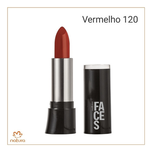 Batom Natura Faces Color Fps 8 Cor Vermelho 120