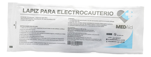 Lapiz Electrobisturi, Med-aid, Punta Paleta
