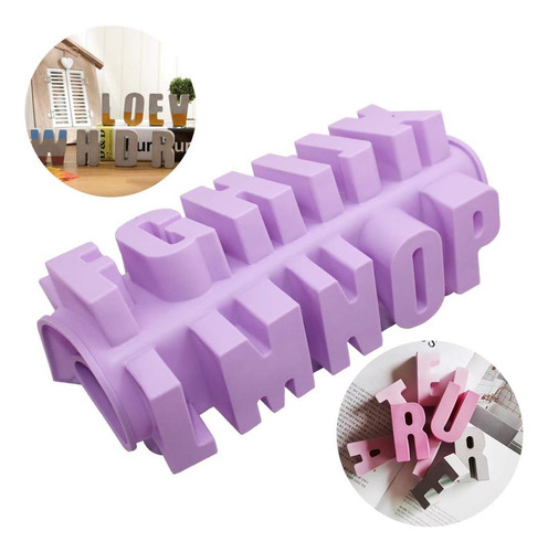 26 Cavidades Molde De Silicona Del Alfabeto, Danzix Cake Pan