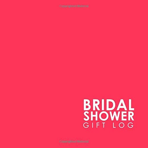 Bridal Shower Gift Log Gift Card Registry, Gift Register, Gi