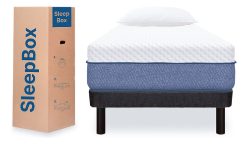 Juego Colchon Comfort Plus + Base Nordic 80x190 Sleep Box
