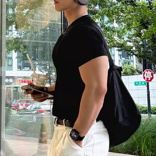 Camiseta Deportiva Solona De Manga Corta Con Cuello Halter