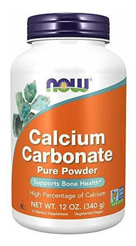 Now Supplements, Calcium Carbonate Powder, High Percentage