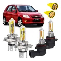 Comprar Kit Lâmpadas H4 Hb4 Celta Iluminação Amarela 2300k Carro 12v