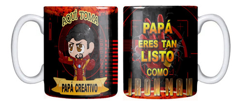 Tazón Día Del Padre Iron Man Papá Creativo Grafimax
