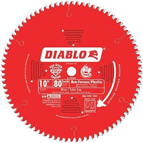 Diablo D1080n Hoja De Sierra De Corte Para Metales No Ferros