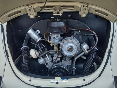 Imagem 13 de 15 de Fusca Standard 76 Pl Preta Assoalho Fábrica -ateliê Do Carro