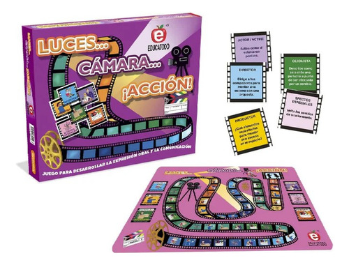 Juego De Mesa Luces, Cámara Y Acción