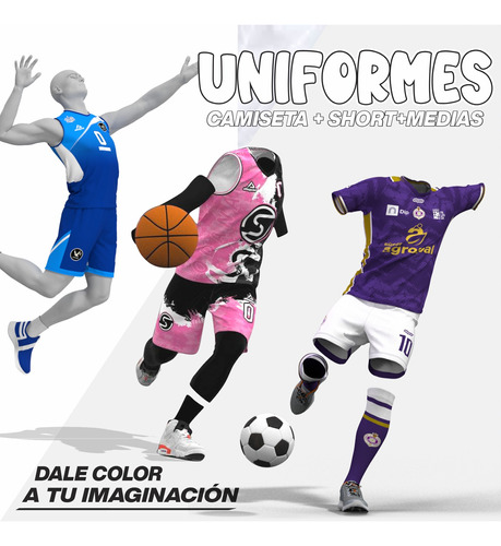 Uniformes Deportivos Infantil  (futbol, Basket, Voley)