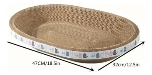 Rascador Para Gatos De Cartón Corrugado, Control De Uñas Beige