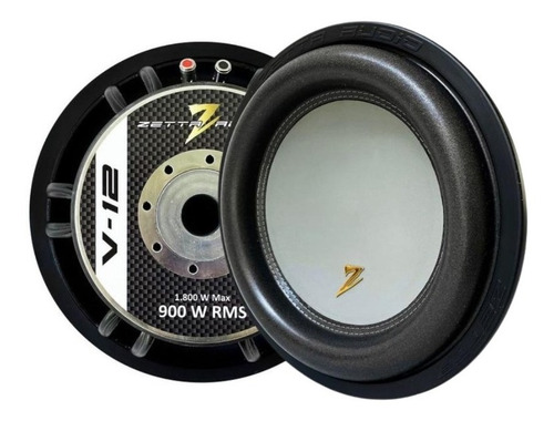 Zetta Áudio Subwoofer V-12 900wrms Cinza 4 Ohms