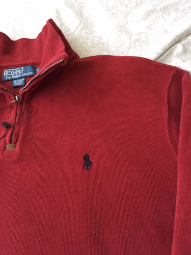 Suéter Polo Ralph Lauren Rojo Talla L Corte Clásico Nuevo | Envío gratis