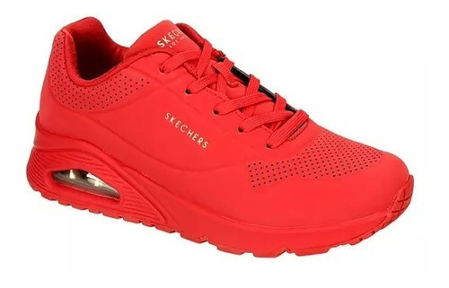 Tenis Skechers Stand Uno Sneakers Comodos Elegantes Rojos