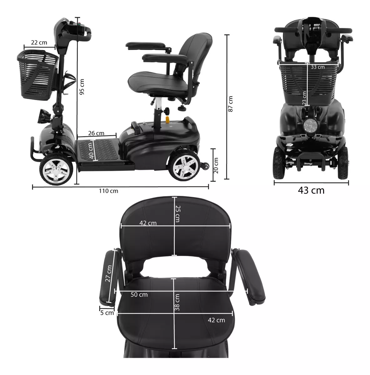Tercera imagen para búsqueda de scooter electrico para discapacitados