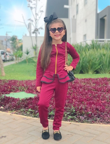 Imagem 3 de 5 de Conjunto Infantil De Frio Moda Inverno Blogueira Menina Luxo