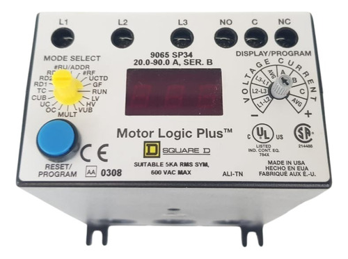 Rele De Sobrecarga De Estado Sólido 20-90a 200-480v 9065sp34