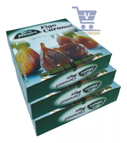 Kit 3 Doce De Figo Figada Chimia Artesanal Serra Gaúcha 320g