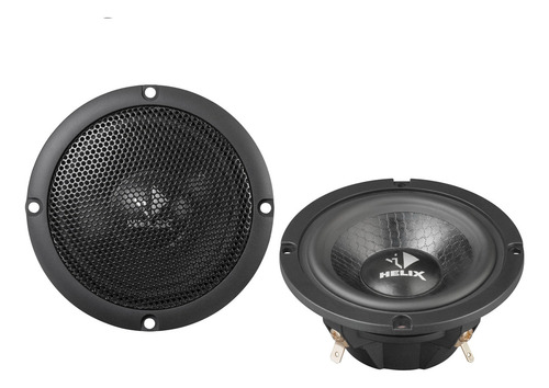 Parlantes Helix P 3m 3 Medio Rango German Hifi Car Audio Color Negro