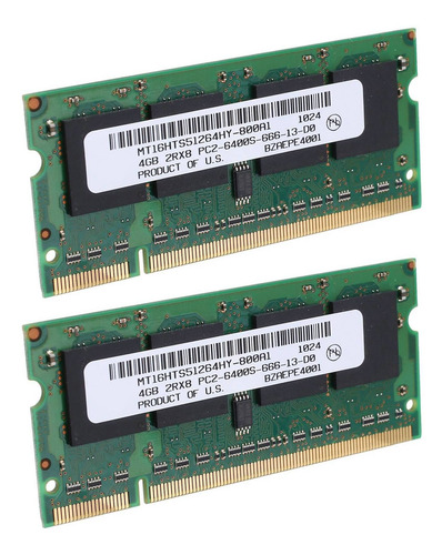 2pcs Ddr2 4gb Laptop Ram 800mhz Pc2 Sodimm 2rx8 200 Pins For