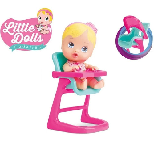 Juguete Muñeca Bebe Bebote Sillita De Comer Little Dolls