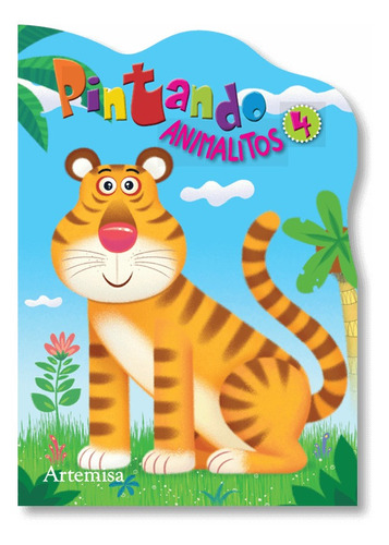 Libros Para Pintar Pintando Animalitos Tigre 