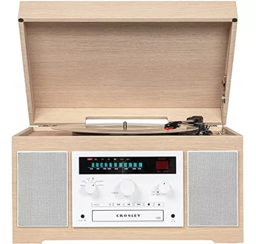  Crosley CR7010A-BK Ridgemont - Tocadiscos de 3