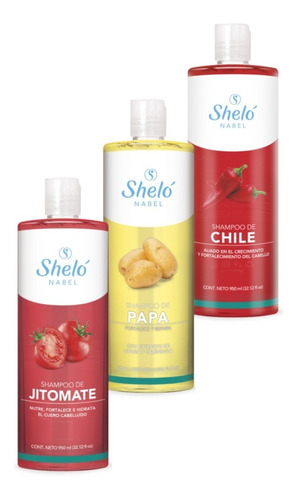 Shampoo De Chile Papa Jitomate Shelo Nabel Envío Gratis 950