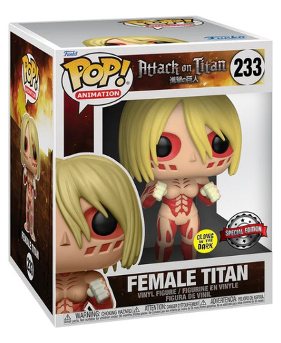 Funko Pop Female Titan (glows) Attack Of Titan - Caja Dañada