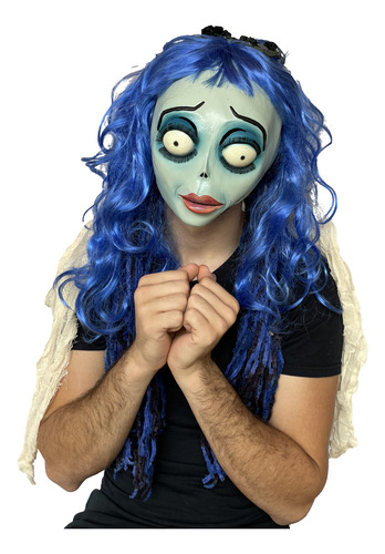Mascara Emily Cadaver De La Novia Trick Or Treat Original Blanco Emily Bride