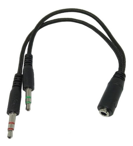 Cable Splitter Mini Plug 3,5mm Microfono Auricular Pc Noga