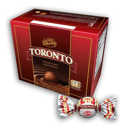 Bombones De Chocolate Toronto Caja 324grs