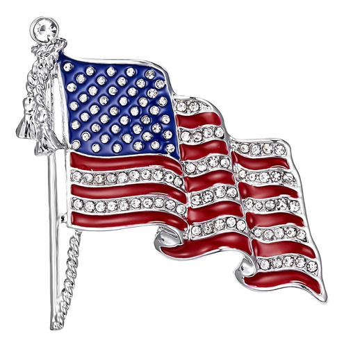 1pcs American Flag Pin, American Flag Lapel Pins, Wavin...