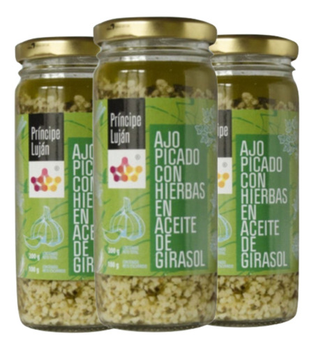 Ajo Picado Con Hierbas En Aceite De Girasol 12x200gr