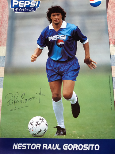 Poster Pepsi Futbol. Pipo Gorosito. San Lorenzo!