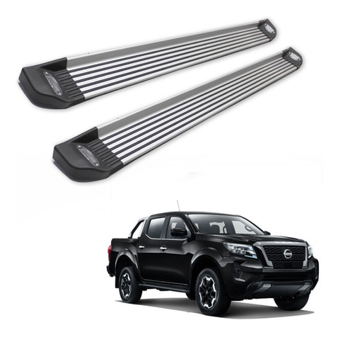 Set Pisaderas Para Nissan Navara 2021-2023 Aluminio Con Luz