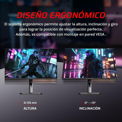 Monitor Gamer 27 Balam Rush Mxt27p 1ms 165hz Qhd Ips Pivote Negro