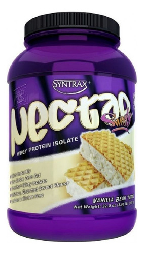Nectar Sweets Whey Protein Isolado 907g Syntrax Sabor Vanilla Bean Torte
