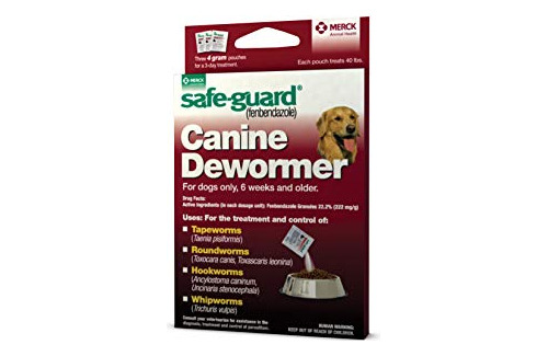 Protector Seguro (fenbendazole) Dewormer Canino Para B4pob