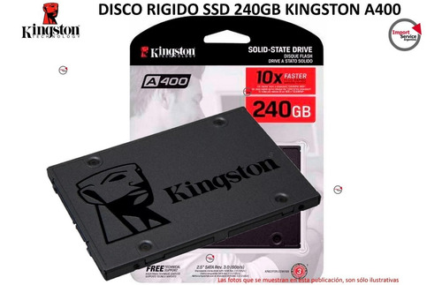 Disco Rigido Ssd 240gb Kingston A400 Sata 3