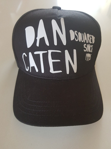 Dan Caten Baseball Cap Dsquared2 Gorra Nueva Original Negra