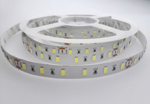 Imagen 1 de 8 de 5 Metros Tira Led 2835 Blanca Fria 60 Led/m P/ Interior