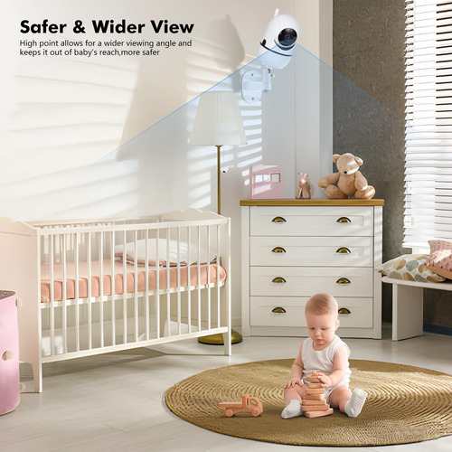 Soporte De Monitor De Bebé 360 Ajustable Para Pared