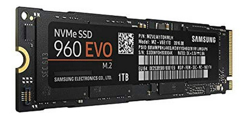 Ssd Samsung 960 Evo 1tb Pcie Nvme M.2 - Rendimiento Superior